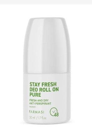 Anti-Perspirant Deo Roll On Kadın Pure 50 ml